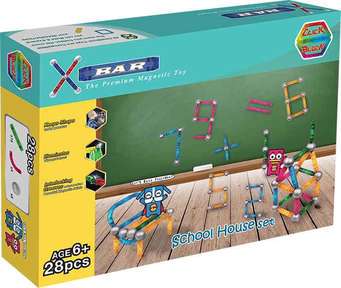 Educational magnetic block toy XBAR PREMIUM
